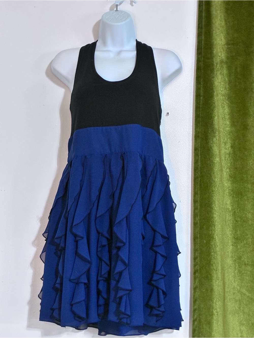Express Black Knit Top with Branded Neck Label